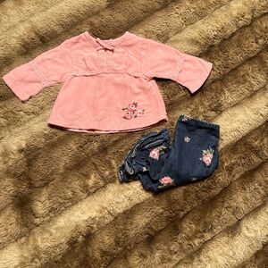 Pink Baby Headquarters Top & Pants